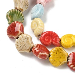 Фарфоровые бусины ручной работы PORC-C006-02