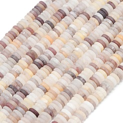 Нити бусин из матового натурального кварца G-K389-C34-01