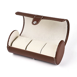 3-слотовые футляры для часов из искусственной кожи&nbsp;CON-T001-02B