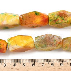 Окрашенные естественный агат бисер пряди G-I394-C14