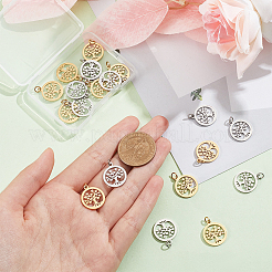 20 шт. подвески из нержавеющей стали 304 двух цветов STAS-UN0047-40