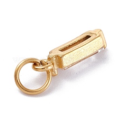 Подвески из нержавеющей стали 304 с кубическим цирконием&nbsp;STAS-E487-21G-04