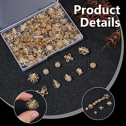 100 шт. 10 стиля прозрачные акриловые бусины с металлическим плетением&nbsp;MACR-DC0001-17