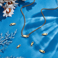 6 шт. 3 стиля 925 застежки-карабины из стерлингового серебра STER-ME0001-33G