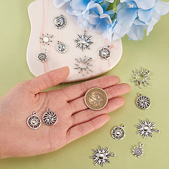 100 шт. 10 стиля подвески из сплава в тибетском стиле TIBEP-CJ0001-59