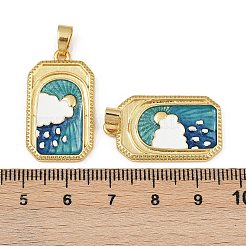 Латунь эмаль подвески KK-L190-016G-02