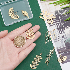 8 шт. 8 стиля ионного покрытия (IP) 201 подвески из нержавеющей стали&nbsp;STAS-DC0002-81