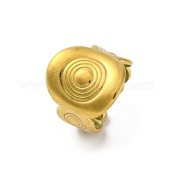 Овальные открытые манжеты из нержавеющей стали 304 для женщин&nbsp;RJEW-M019-08G