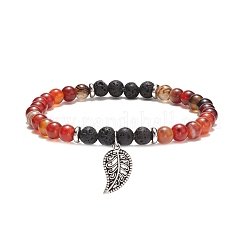 Эластичный браслет с натуральными венами дракона BJEW-JB08651