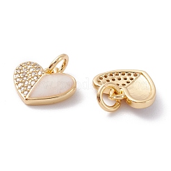 Латунные микропаве прозрачные подвески с фианитом&nbsp;ZIRC-A019-07G