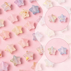 200 шт. прозрачные акриловые бусины градиентного цвета&nbsp;MACR-FS0002-03