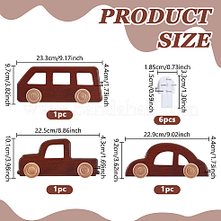 3 шт. 3 стиля плотности настенный крючок для одежды из дерева&nbsp;AJEW-NB0008-12