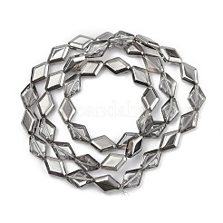 Стеклянные бусины с гальваническим покрытием &nbsp;EGLA-B010-01A-PL03