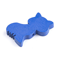 Котенок бусины из натурального дерева WOOD-T012-03