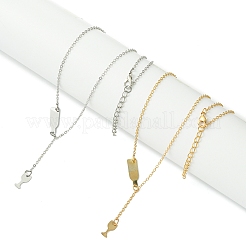 2 шт. 2 цвета сплава кабель цепь винный кубок кулон y ожерелья для женщин AJEW-FS0001-23