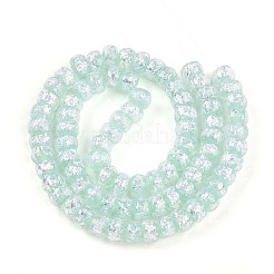 Светящиеся стеклянные бусины ручной работы из серебряной фольги&nbsp;FOIL-N029-02B-05