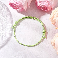 6шт 6-х цветный регулируемый браслет из полиэстера и спандекса для мужчин и женщин BJEW-JB12092