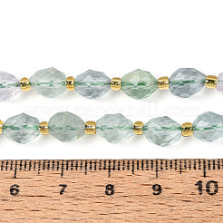 Естественный зеленый флюорит бисер нитей G-N342-35-8x6-12