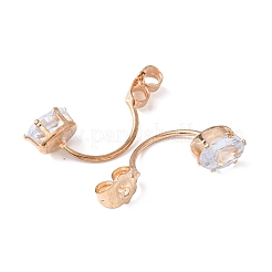 Гайки для сережек из прозрачного кубического циркония FIND-C082-01C-KCG