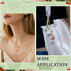 20 шт. подвеска из вишневого сплава с эмалью для брелока-сумки HJEW-ME0001-05B