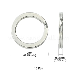 10 шт. застежка для брелка из нержавеющей стали 304 KEYC-YW0001-03