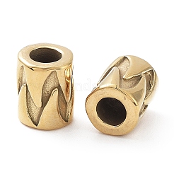 Ионное покрытие (IP) 304 нержавеющая сталь европейские бусины&nbsp;LS-STAS-P173-116G