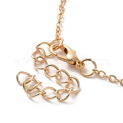 Ожерелье из сплава со стразами и подвеской в виде сердца&nbsp;LS-NJEW-A017-02G