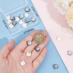 30 шт. 2 вида натуральных смешанных ракушечных бусин&nbsp;SSHEL-BBC0001-04