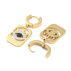 Настоящие серьги-подвески из нержавеющей стали 304 с покрытием из 18-каратного золота EJEW-L283-056G-02