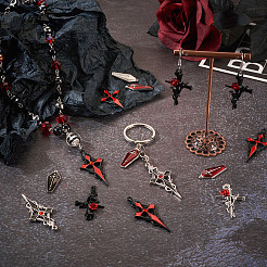 24шт 6 стиля подвески из сплава с эмалью ENAM-TA0001-56