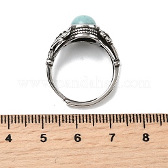 Натуральные кольца амазонитовых пальцев RJEW-A084-05AS-08
