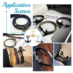 9 шт. 3-цветное ионное покрытие (IP) из нержавеющей стали 304 с крючками-застежками STAS-UN0048-09