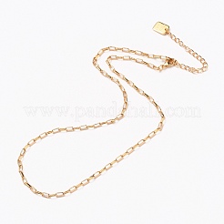 Колье из медной скрепки NJEW-H206-02G