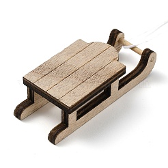 Рождественские незавершенные деревянные подвесные украшения&nbsp;LS-WOOD-D026-01F