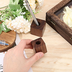 2 шт. 2 стильных деревянных держателя для ручек из черного ореха&nbsp;AJEW-GO0001-49