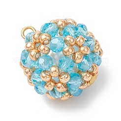 Подвески из гальванического стекла&nbsp;PALLOY-MZ00879-04