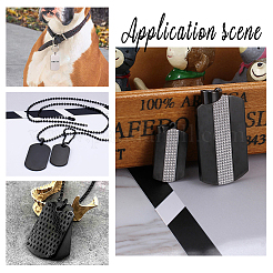 Мужская хирургическая нержавеющая сталь 316 большой прямоугольник ручная штамповка пустая бирка большие подвески&nbsp;STAS-UN0002-76B