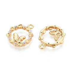 Латунные микро проложить кубического циркония подвески KK-N263-78C-G