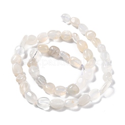 Натуральный белый лунный камень бисер пряди G-G018-05