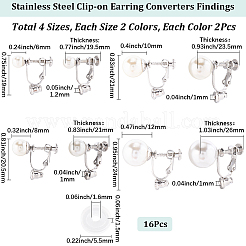 16 шт. 8 стиля 316 хирургическая нержавеющая сталь клипсы конвертеры фурнитура STAS-SC0010-36