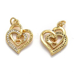 Латунные микро проложить кубического циркония подвески ZIRC-O039-18G