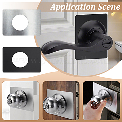 12 пакет 2-х цветных пластин для усиления двери из нержавеющей стали&nbsp;AJEW-GA0008-87