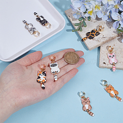 8 шт. подвеска-стетоскоп из эмалевого сплава&nbsp;HJEW-OC00201