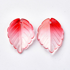 Прозрачный лак окрашенные стеклянные подвески X-GLAA-S054-006B-03