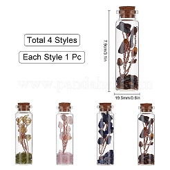 Стеклянная бутылка желающих DJEW-GF0001-05A