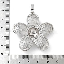 Покрытие стойки латунь микропаве прозрачные подвески из кубического циркония&nbsp;KK-G515-47P