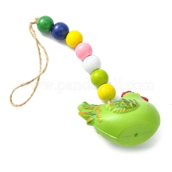 Кулон из пластика в тематике пасхи HJEW-TAC0013-15B