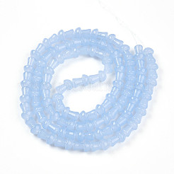 Выпечка окрашенные стеклянные бусины пряди&nbsp;DGLA-N007-01G