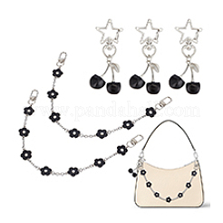 2 шт. цветочные эмалевые цепочки для сумок&nbsp;PURS-PH0001-29