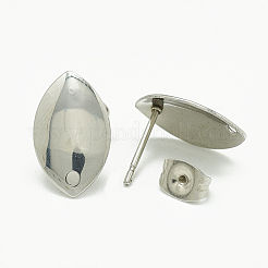 Фурнитура для сережек-гвоздиков из нержавеющей стали марки 304&nbsp;STAS-Q225-18A